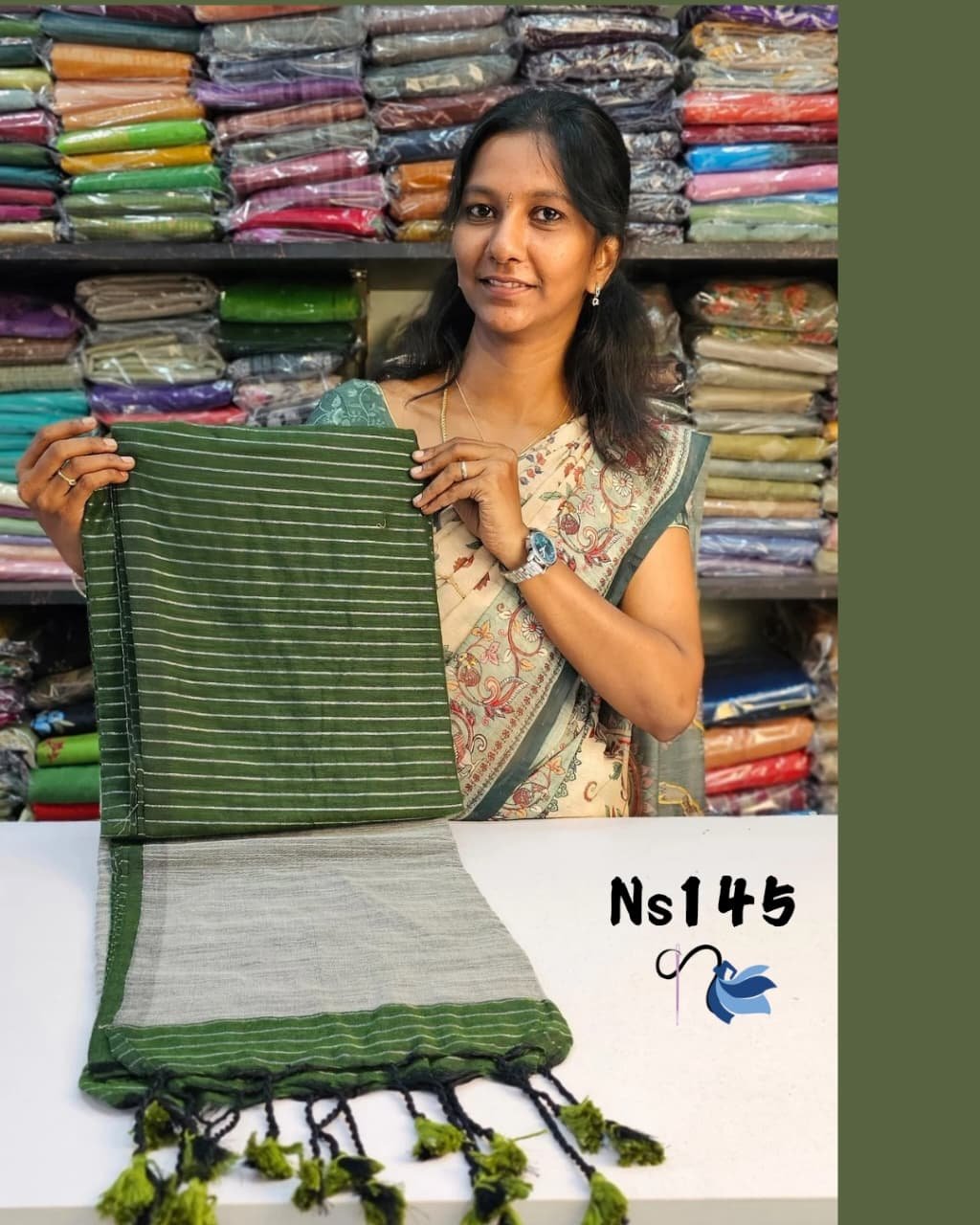 Khadi cotton saree