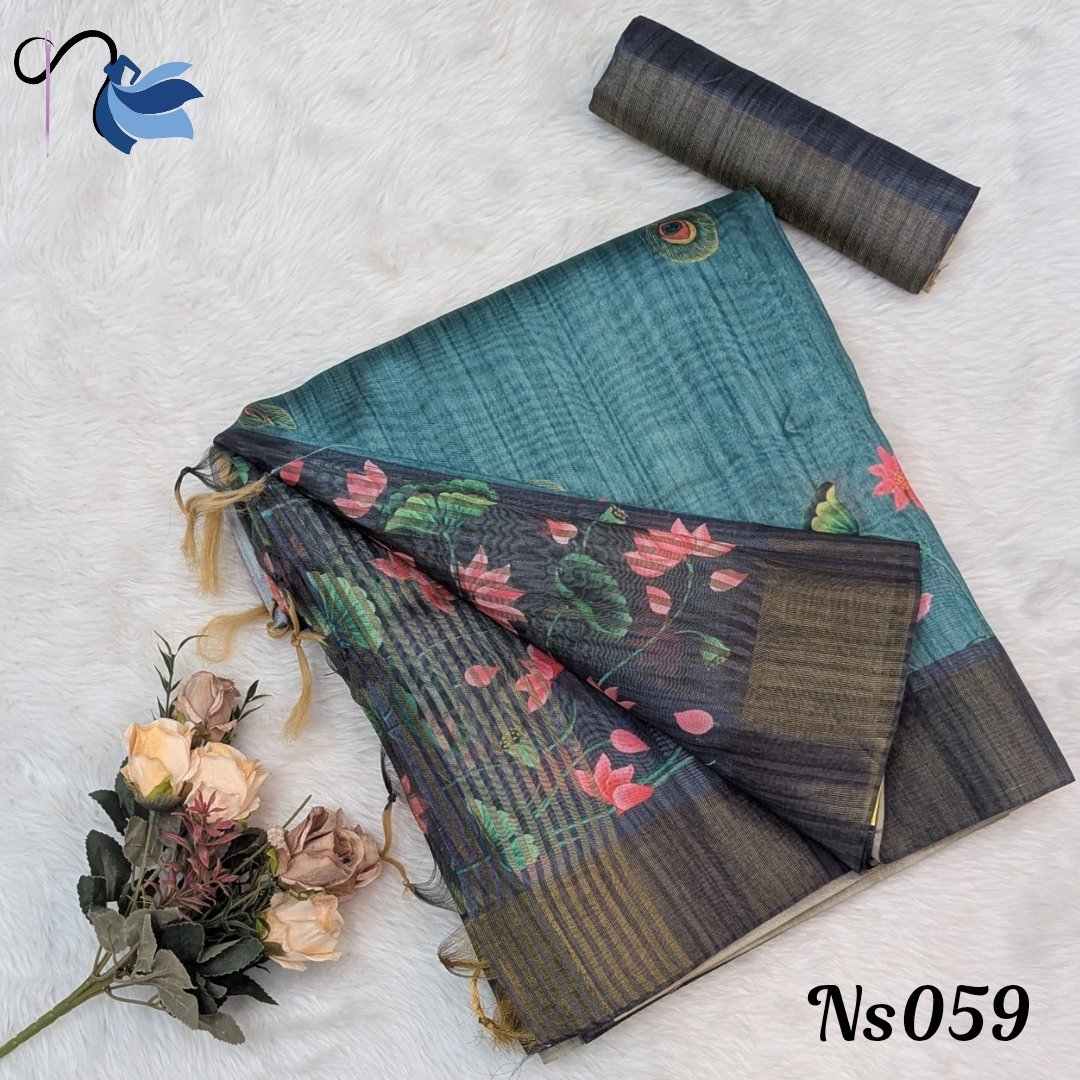 Tussar silk saree