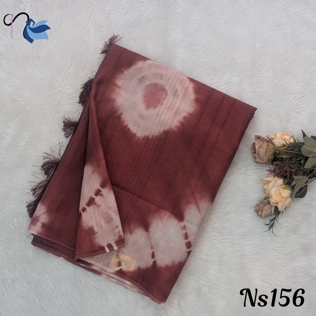 Jute linen cotton sarees