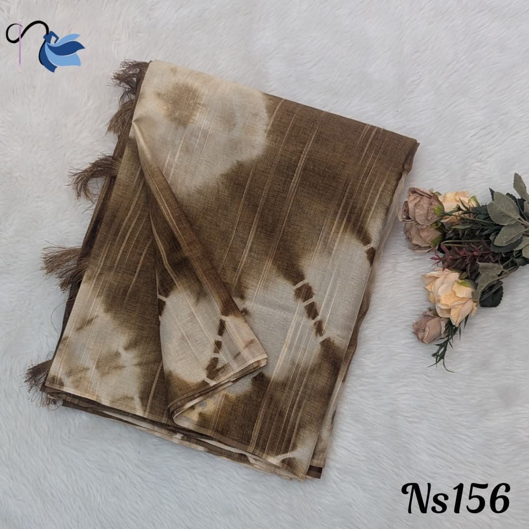 Jute linen cotton sarees