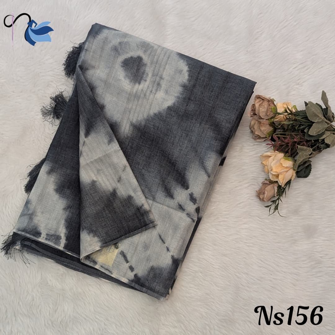 Jute linen cotton sarees